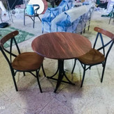میز غذاخوری گرد با صفحه ضد آب و ضد خش